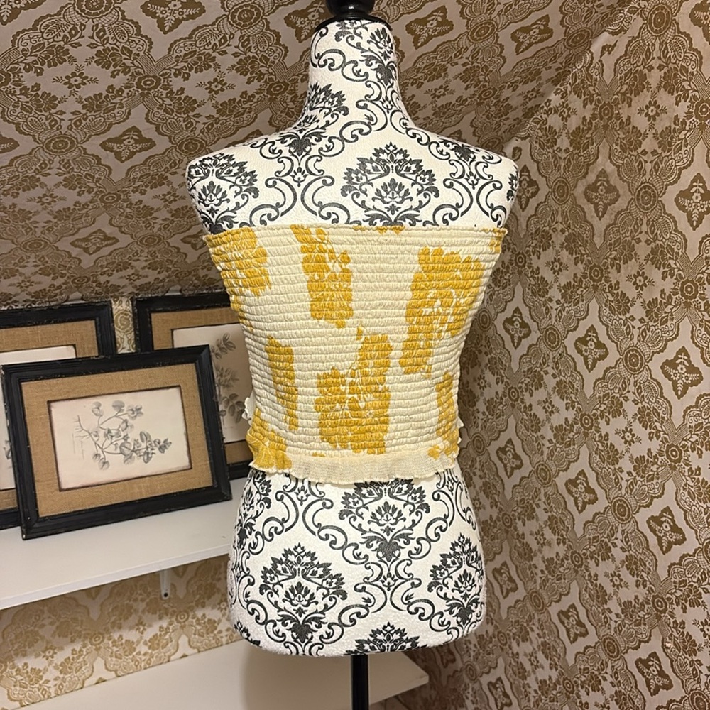 Free People yellow poppy tube top - Picture 5 of 10